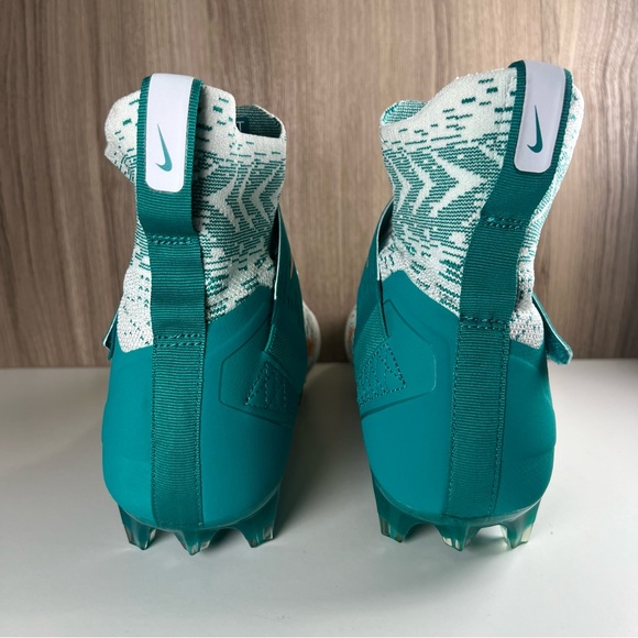 Nike Alpha Menace Elite 2 Football Cleats Miami Dolphins BV2077-108 Men's 12.5 - Picture 12 of 13